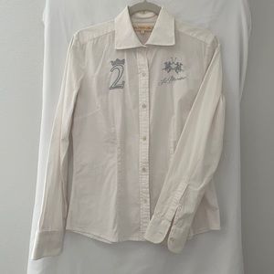 Basic Casual White Shirt by La Martina